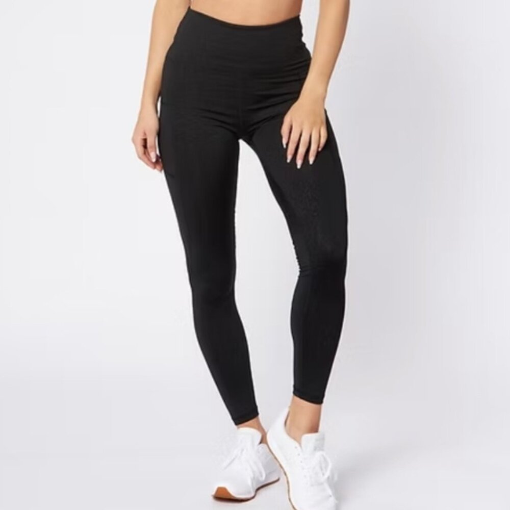 Scorpio Sol Pebble Print Black Pocket Leggings NWT